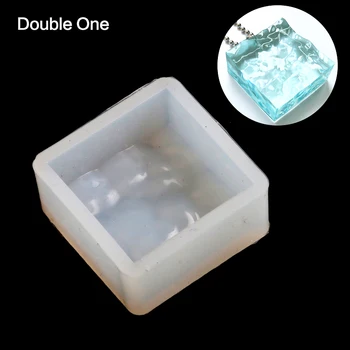 Su Ripple Silikon Geometri Reçine Kalıp Üçgen Kare Dikdörtgen Yuvarlak Mücevher Craft DİY el Yapımı Araçlar Yapmak Beyaz
