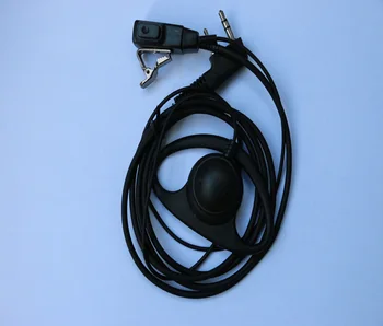 5r bf doke uv için 2 Pin kulaklık D-şekilli Güvenlik Radyo Kulaklık Kulaklık Kulaklık-İki Yönlü 888s İçin Radyo Walkie talkie