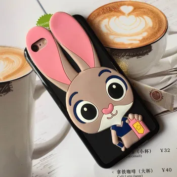 Huawei Honor için 6A Durumda Huawei Onur için Yumuşak Silikon Kapak 6A Lüks Darbeye dayanıklı İnce Koruma Telefon Kabuk Tavşan