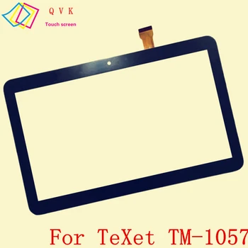 TeXet TM için siyah 7 inç-1057 tablet pc kapasitif dokunmatik ekran cam dijital dönüştürücü panel