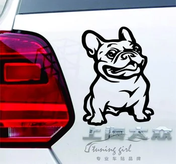 Araba Çıkartmaları, Köpek Bulldog Fransız İspanyol Güzel Funnny Yaratıcı Çıkartmalar Otomatik Ayarlama su Geçirmez 20x15cm D15 Şekillendirme
