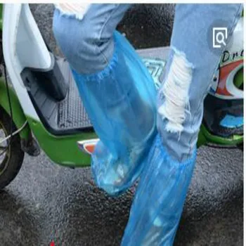 Motosiklet ayakkabıları korumak için tek kullanımlık scooter motosiklet yağmur dişli yağışlı sezon 20pcs/lot ayakkabı kapağı su geçirmez