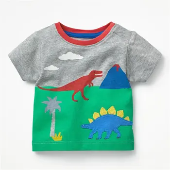 2018 Çocuklar çocuk t için kısa kollu üst tee Çocuk pamuk yaz en iyi Çocuk T-shirt dinosuar çocuk 3D yazıcı-shirt yaz çocuklar