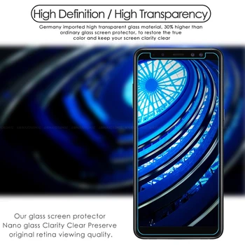 A8 Samsung Galaxy A8+ İçin 0.3 mm 2.5 D dayanıklı Cam Artı 2018 A730 A530 Ekran Koruyucu Koruyucu Film