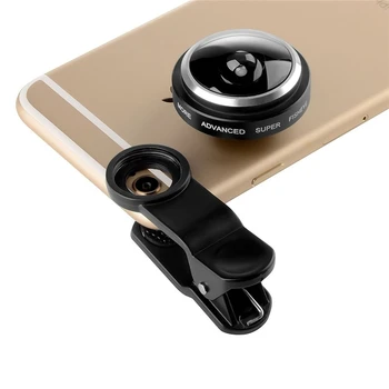 Apple iPhone Plus 6 5S 5C 5 4S İçin ORBMART Evrensel Klip 235 Derece Süper Balık Gözü Kamera balık gözü Lens Cep Telefonu Samsung