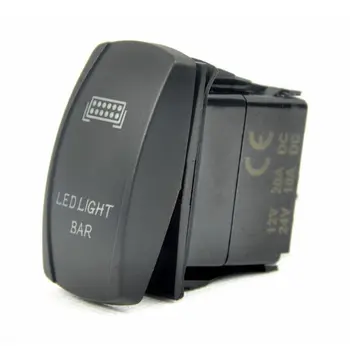 EE desteği 12 V 10A Lazer Düğme Rocker Geçiş Mavi LED Bar Işık Oto Araba XY01 Stil Anahtarı