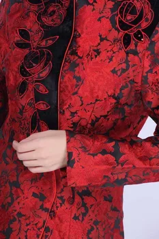 Kırmızı Ücretsiz kargo moda Çin geleneği Boyutu Giyim ceket ceket kadın: S M L XL XXL XXXL NJ29