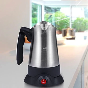270ML Taşınabilir Türkiye'nin Kahve Makinesi Elektrikli Paslanmaz Çelik Cezve Cafeteira Expresso Gıda Sınıfı 360 Derece Kahve Kettle