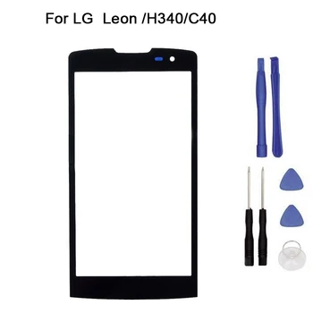 LG Leon 4G LTE C40 H340 H342 H340N dokunmatik Ekran Tablası Ön Cam Dokunmatik Panel Değişimi + araç İçin 10 adet/çok Dokunmatik ekran