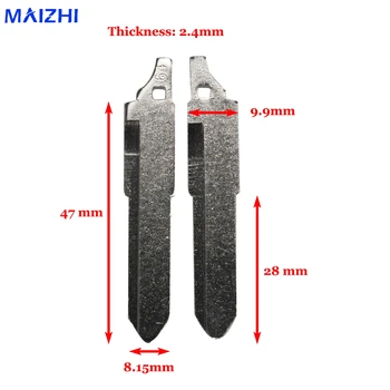 Maizhi 10 adet Araba Katlama Flid.Mazda 2/3/5/6 Yedek Uncut Blade Araba için 64 Anahtar Boş Yedek-şekillendirme