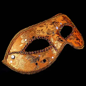 Yetişkin Erkekler Venedik Dantel Payet Göz Maskesi Maskeli Kostüm Partisi Prens Maskeler Noel, Yeni Yıl
