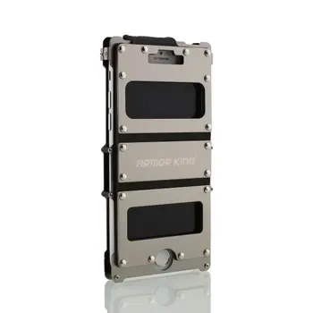 İPhone 5 5S 6 6 için orijinal Bant ZIRH KRAL Güzel Demir Adam Metal Paslanmaz Çelik Flip Case Kapak 4.7