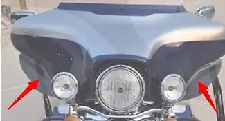 96-13 Harley Touring siyah Yan Kanat Ön Hava Saptırıcı FLHR FLHT FLHX