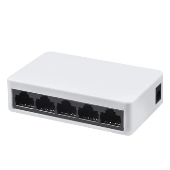 Yeni 5 Port Ağ Hızlı 10/100Mbps Switch Ethernet RJ-45 Lan Anahtarlayıcı Hub MDI Tam/Yarı çift yönlü exchange Ağ Bağdaştırıcı Anahtarları