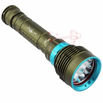 XM-* 14000LM WATT 7 Aşağı Dalış el Feneri Torch 200 metre Sualtı su Geçirmez*26650 Pil+ Şarj Cihazı 3+ Flash Işık Feneri LED