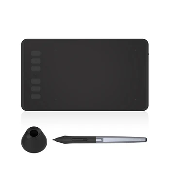 6 HUİON H640P-İnç Dijital Kalem Tablet Grafik Çizim Tablet Batarya ile ücretsiz OSU Oyun için Basınç Düzeyleri Pasif Kalem 8192-