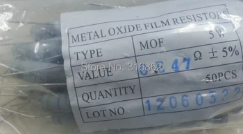 5W0 MOBİL 0.47 R.47OHM MOBİL 0.47 Ohm Karbon Film %5 50pcs/LOT Ücretsiz kargo
