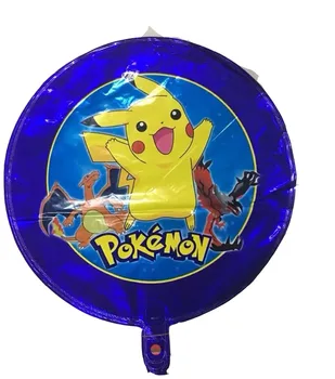 Çok şanslı 10 adet 45*45cm Pikachu Pokemon Mylar Balon Parti Malzemeleri Düğün Dekorasyon Globos PokeBalls Folyo Helyum Balonlar/