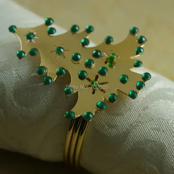 Yılbaşı peçete yüzüğü, kristal ucuz dekorasyon peçetelik