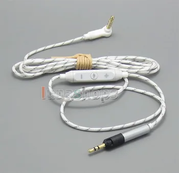 Mikrofon ile Uzaktan Ses Kontrol Hi-OFC Beyaz Kablo İçin Sennheiser HD598 HD558 HD518 Kulaklık Kulaklık LN004763