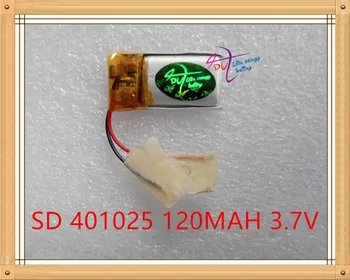 Litre Enerji Pil 3.7 V polimer lityum pil 120MAH 401025 Bluetooth Kulaklık, fare ve klavye işaret