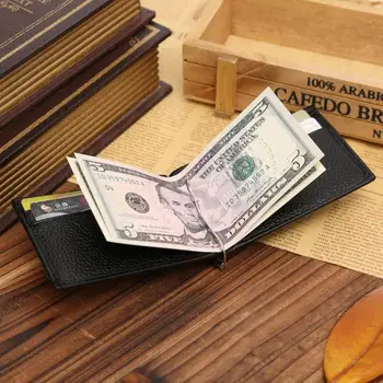 2017 erkek cüzdan Ultra Slim Cüzdan Erkek PU Deri çift katlamalı Erkek carteira masculina İçin KİMLİK Kredi Kartı Sahibinin Dropshipping Cüzdan