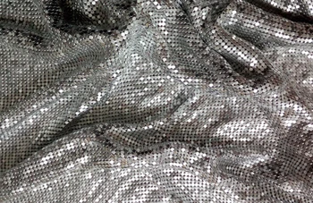 Bir Metre 2mm/3mm Kare Chunky Glitter Metal Örgü Kumaş Metalik kumaş Metal Payet Kumaş Perde Ev Dekorasyon Payetli