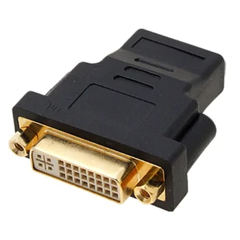 TV DVI-I Çift Dişi Dişi Dönüştürücü Tak araçlar HDMI Bağlantı