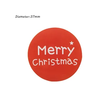 90 Adet/Çok Güzel Noel Tasarım Noel Dekorasyon Sticker Kabartma El Yapımı Hediyeler İçin Sızdırmazlık Etiket Yuvarlak