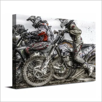 Motosiklet yarış spor Resim 1 adet tuval oturma odası ücretsiz kargo XA için posterler ve baskılar tuval resim HD-1851D