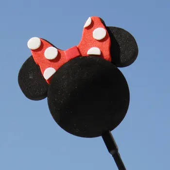 Araba çatı Dekorasyonu İçin cocoballs marka Mickey Anten Topları Komik Karikatür Köpük Güzel Dış GERÇEK Hava topper Sevimli