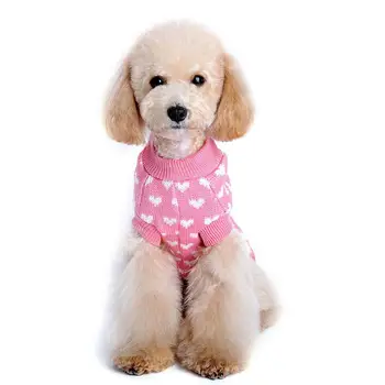 Küçük Köpek Bez Kış Bahar Pet Köpek Yavrusu Sıcak Elbise Örgü Kış Giyim için şeker Renkli Kazak -15 Kostümleri