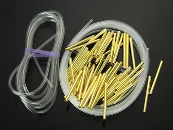 Pirinç Metal Borular Tüpler+Tüp Astar+Junction (Altın ) paket başına 60pcs Tubeing ABD-Bağlama Malzemeleri Sinek