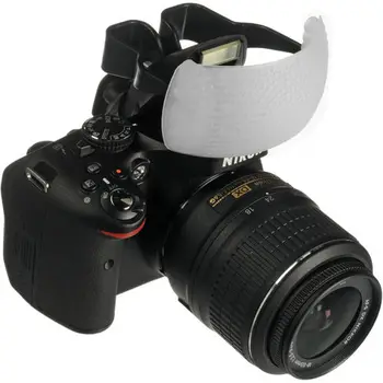Canon Nikon Pentax DSLR İçin beyaz Renk Balon Pop-Up Flash Bounce Difüzör Kapak Kubbe