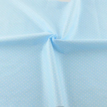 Yazdırılan nokta 160cmx100cm metre dikiş giysiler yamalı Ev Tekstil ücretsiz kargo kapitone pamuk mavi kumaş tasarım