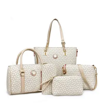 -Messenger-SICAK Süper deri kadın çanta bayanlar marka Rahat totes Çanta+Messenger Çanta+Çanta+5 ADET kompozit çanta Debriyaj+ tasarımları