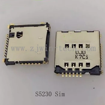 SamSung S5230 için 2 adet-50pcs/PACK telefonu SIM/SD/TF kart sahibi konnektör soket