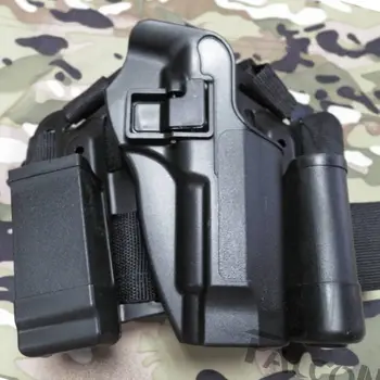 M92 için ucuz Serpa Tarzı CQC Polimer Damla Bacak/Şey Kılıfına Berett Tarzı Tabanca FS Marka Taktik Av Bacak M9 Tabanca Kılıfı