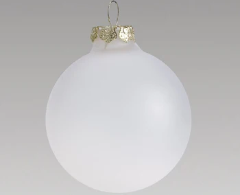 Ücretsiz Kargo DİY Boyanabilir Açık Noel Dekorasyon Noel Ağacı 80 mm Buzlu Cam Topu Süs - 100/Paket