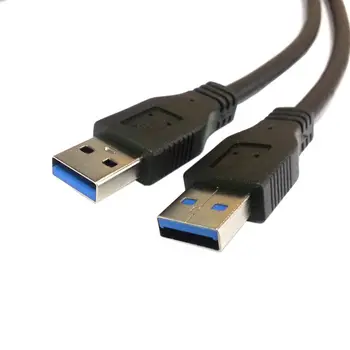 3 normal Dişi Uzatma Kablosu için Vida Panel Montaj Delikleri ile Çift USB 3.0 Erkek Combo