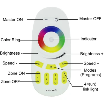 Tanbaby Mi?ışık 2.4 G Kablosuz Akıllı tüp ışık ampul RGB+ŞAT renk Dim spot 4 W AC 85-265V wifi uzaktan kumanda değiştirme LED