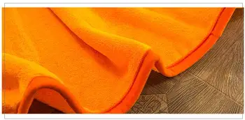 120*150cm karikatür turuncu Ejder topu peluş battaniye kanepe cobertor battaniye yumuşak mercan Polar battaniye çocuklara şekerleme atmak