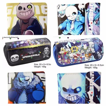 Kuyruk Yuri altında karikatür oyuncak Undertail buz katlanır PU cüzdan Kart durumda/ Fermuar Anime hediye