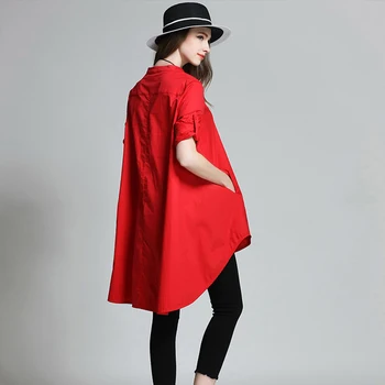 CHİCEVER Sonbaharda Artı Boyutu Kadınlar Uzun Kollu Gevşek Büyük Salıncak Standı Elbise Gömlek Bayan Elbiseleri Moda Vestidos Rahat Yeni Elbiseler