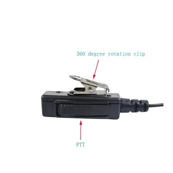Motorola İçin FBI PTT Hava Tüpü Kulaklık Mikrofon Kulaklıklı Taşınabilir Radyo APX2000 APX7000 APX6000 APX7500 DP4601 Walkie Talkie XiR P8668