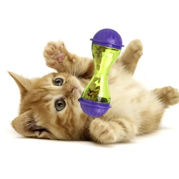 Yavru Kaçak Gıda Oyuncak Kedi Köpek Besleyici Plastik Komik Hayvan Gıda Sebili Tedavi Topu J2Y
