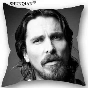 Yeni Varış Christian Bale Yastık Kılıfı Düğün Dekoratif Yastık Kılıfı 18-315 Yastık Kılıfı Hediye Özelleştirmek