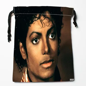 En iyi Sanat Michael Jackson 03 İpli Çanta Özel Depolama Baskılı Çanta Sıkıştırma Türü 18X22cm Çanta Depolama Çanta Boyutunu al