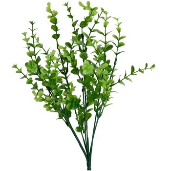 Sıcak Satış Yeşil Yapraklar Avrupa 1 Buket, Yapay Çiçek, Sahte Yaprak Düğün Ev Dekorasyon Canlı