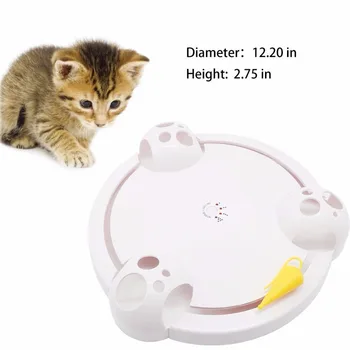 Pet Oyuncak Kedi Fare Çizik Oyun Diski Kedi Oyuncaklar Joy Disk Fare Pikap Cat Scratch Kurulu Elektrik Eğlence Plakası Eğitim Kedi